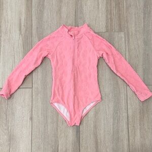 Charming Pink Kids Swim One Piece